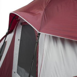 10-Person 3-Room Cabin Tent with 2 Side Entrances