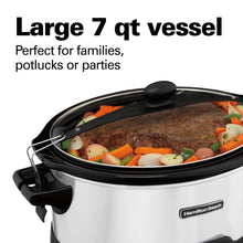 Load image into Gallery viewer, 7 Quart Programmable 2-Clip Slow Cooker