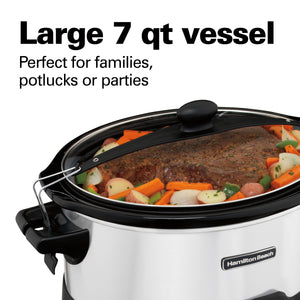 7 Quart Programmable 2-Clip Slow Cooker