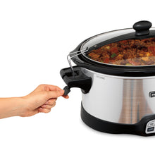 Load image into Gallery viewer, 7 Quart Programmable 2-Clip Slow Cooker