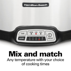 7 Quart Programmable 2-Clip Slow Cooker
