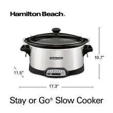Load image into Gallery viewer, 7 Quart Programmable 2-Clip Slow Cooker