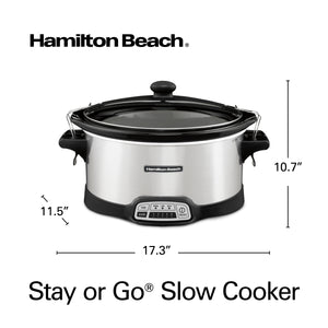 7 Quart Programmable 2-Clip Slow Cooker